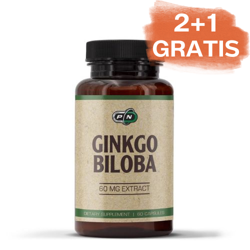 2+1 gratis Pure Nutrition Ginkgo Biloba 60 mg, 60 kapsul