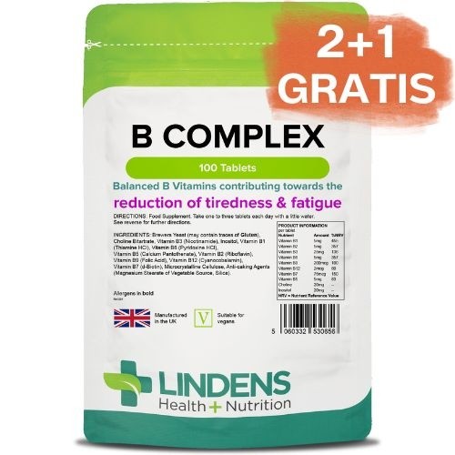 2+1 gratis Lindens Vitamin B Complex, 100 tablet