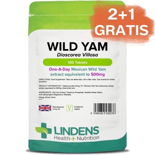 2+1 gratis Lindens Divji Jam 500 mg, 100 tablet - lajšanje menopavze