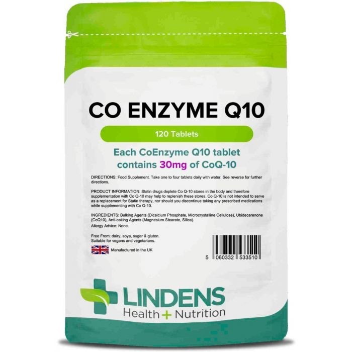 Lindens CoEnzyme Q10 - Koencim Q10 30mg, 120 tablet