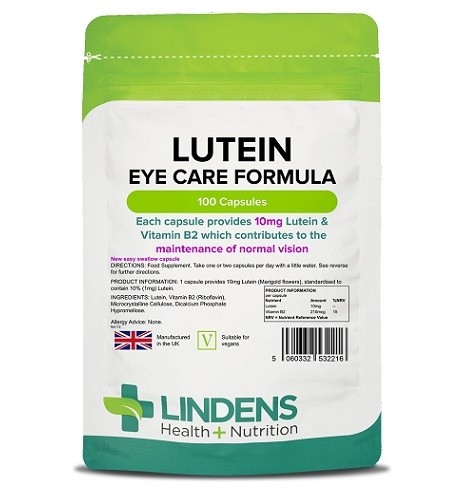 Lindens Lutein - vzdrževanje normalnega vida, 100 kapsul