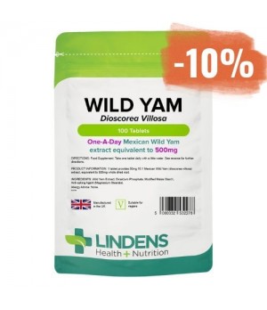 Lindens Wild Yam – Divji Jam 500 mg, 100 tablet - lajšanje menopavze