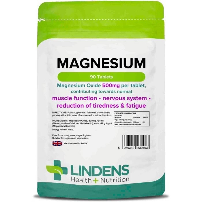 Lindens Magnesium - Magnezij (MgO 500 mg), 90 tablet