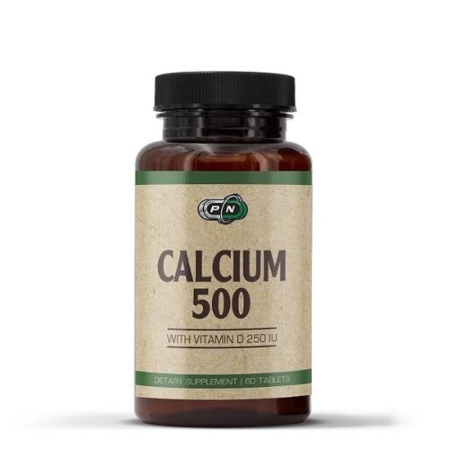 Pure Nutrition Calcium 500 mg, vitamin D - kalcij, vitamin D, 60 tablet