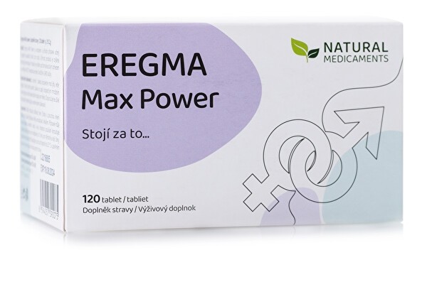 Natural Medicaments Eregma MAX Power - podpora spolni moči, 120 tablet